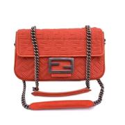 Pre-owned Canvas crossbody-bags Fendi Vintage , Orange , Dames