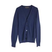 Pre-owned Wool tops Louis Vuitton Vintage , Blue , Dames