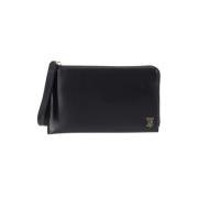 Pre-owned Leather pouches Burberry Vintage , Black , Dames