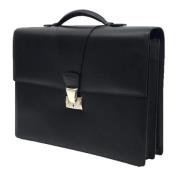 Pre-owned Leather briefcases Cartier Vintage , Black , Heren