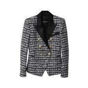 Pre-owned Fabric outerwear Balmain Pre-owned , Black , Dames