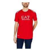 T-Shirts Emporio Armani EA7 , Red , Heren