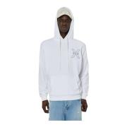 Geborduurde Logo Hoodie John Richmond , White , Heren