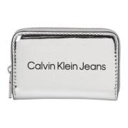 Portemonnee met ritssluiting en logo Calvin Klein Jeans , Gray , Dames