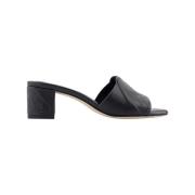 Leather sandals Alexander McQueen , Black , Dames