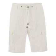 Casual Shorts Peserico , White , Heren