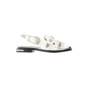 Leather sandals Toga Pulla , White , Dames