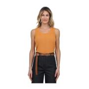 Sleeveless Tops Max Mara Weekend , Orange , Dames