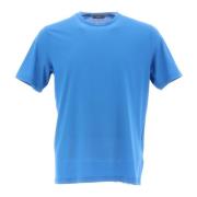 Stijlvolle Crepe T-Shirt voor Heren Herno , Blue , Heren