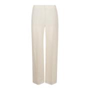 Wide Trousers Eleventy , Beige , Dames