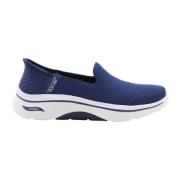 Stijlvolle Mocassin Sneakers voor Vrouwen Skechers , Blue , Dames