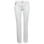 Pre-owned Denim jeans Valentino Vintage , White , Dames
