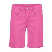 Ontspannen Korte Jog Bermuda Shorts Red Button , Pink , Dames