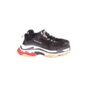 Pre-owned Leather sneakers Balenciaga Vintage , Black , Heren