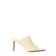 Tijdloze Glamour Hakken Muiltjes Jacquemus , Beige , Dames