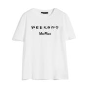 Klassiek T-shirt Max Mara Weekend , White , Dames