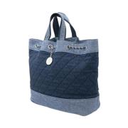 Pre-owned Cotton totes Chanel Vintage , Blue , Dames