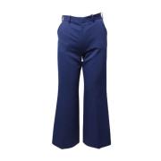 Pre-owned Polyester bottoms Maison Margiela Pre-owned , Blue , Dames