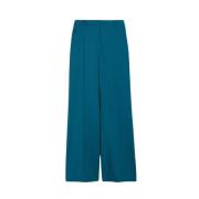 Sonale Wollen Wijde Pijp Broek Max Mara Weekend , Blue , Dames