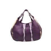 Pre-owned Leather shoulder-bags Bottega Veneta Vintage , Purple , Dame...