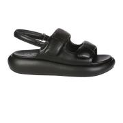 Flat Sandals ASH , Black , Dames