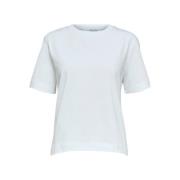 Klassieke Boxy Tee - Bright White Selected Femme , White , Dames