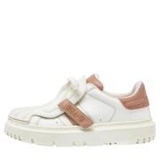 Pre-owned Leather sneakers Dior Vintage , White , Dames