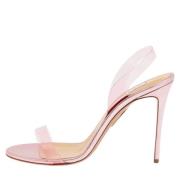 Pre-owned Fabric sandals Aquazzura Pre-owned , Pink , Dames