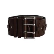 Pre-owned Leather belts Emilio Pucci Pre-owned , Brown , Dames