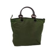 Pre-owned Nylon handbags Prada Vintage , Green , Dames