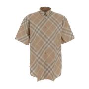 Short Sleeve Shirts Burberry , Brown , Heren