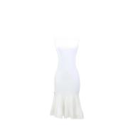Pre-owned Fabric dresses Alaïa Pre-owned , White , Dames