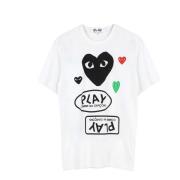 T-Shirts Comme des Garçons Play , White , Heren