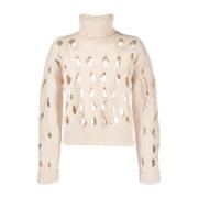 Witte Sweatshirts voor Dames Aw23 Federica Tosi , White , Dames