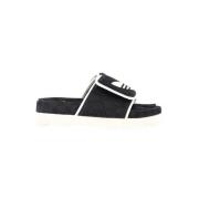 Pre-owned Cotton sandals Gucci Vintage , Black , Heren