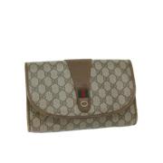 Pre-owned Canvas gucci-bags Gucci Vintage , Beige , Dames