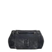 Pre-owned Leather shoulder-bags Yves Saint Laurent Vintage , Blue , Da...