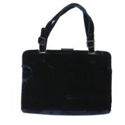 Pre-owned Velvet prada-bags Prada Vintage , Blue , Dames