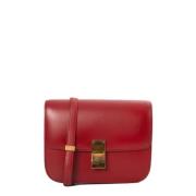 Pre-owned Leather celine-bags Celine Vintage , Red , Dames