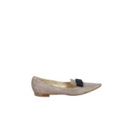 Pre-owned Fabric flats Jimmy Choo Pre-owned , Yellow , Dames
