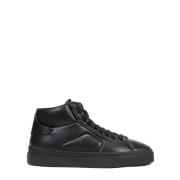 Glory Leren Sneakers Santoni , Black , Dames