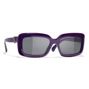 Sunglasses Chanel , Purple , Unisex