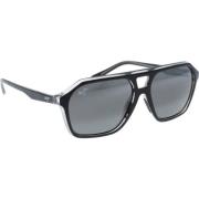 Heren Wedges Zonnebril Maui Jim , Black , Heren