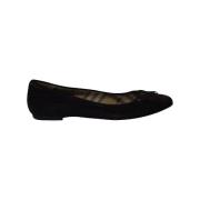 Pre-owned Suede flats Burberry Vintage , Brown , Dames