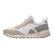 Suede and technical fabric sneakers Magg. Voile Blanche , White , Here...
