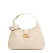 Pre-owned Leather handbags Gucci Vintage , White , Dames