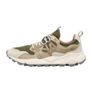 Suede and fabric sneakers Yamano 3 UNI Flower Mountain , Green , Unise...