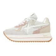 Suede and technical fabric sneakers Deva W. W6Yz , Multicolor , Dames
