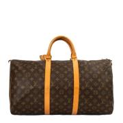 Pre-owned Canvas handbags Louis Vuitton Vintage , Brown , Dames