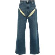 Wide Jeans Y/Project , Blue , Heren